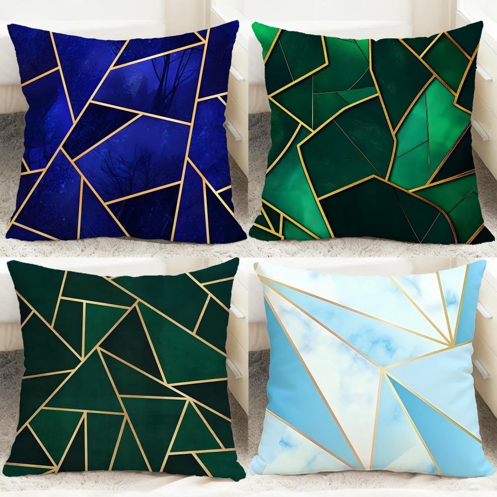 Lighting Decor And Beyond - Golden light luxury lines Cushion Cover