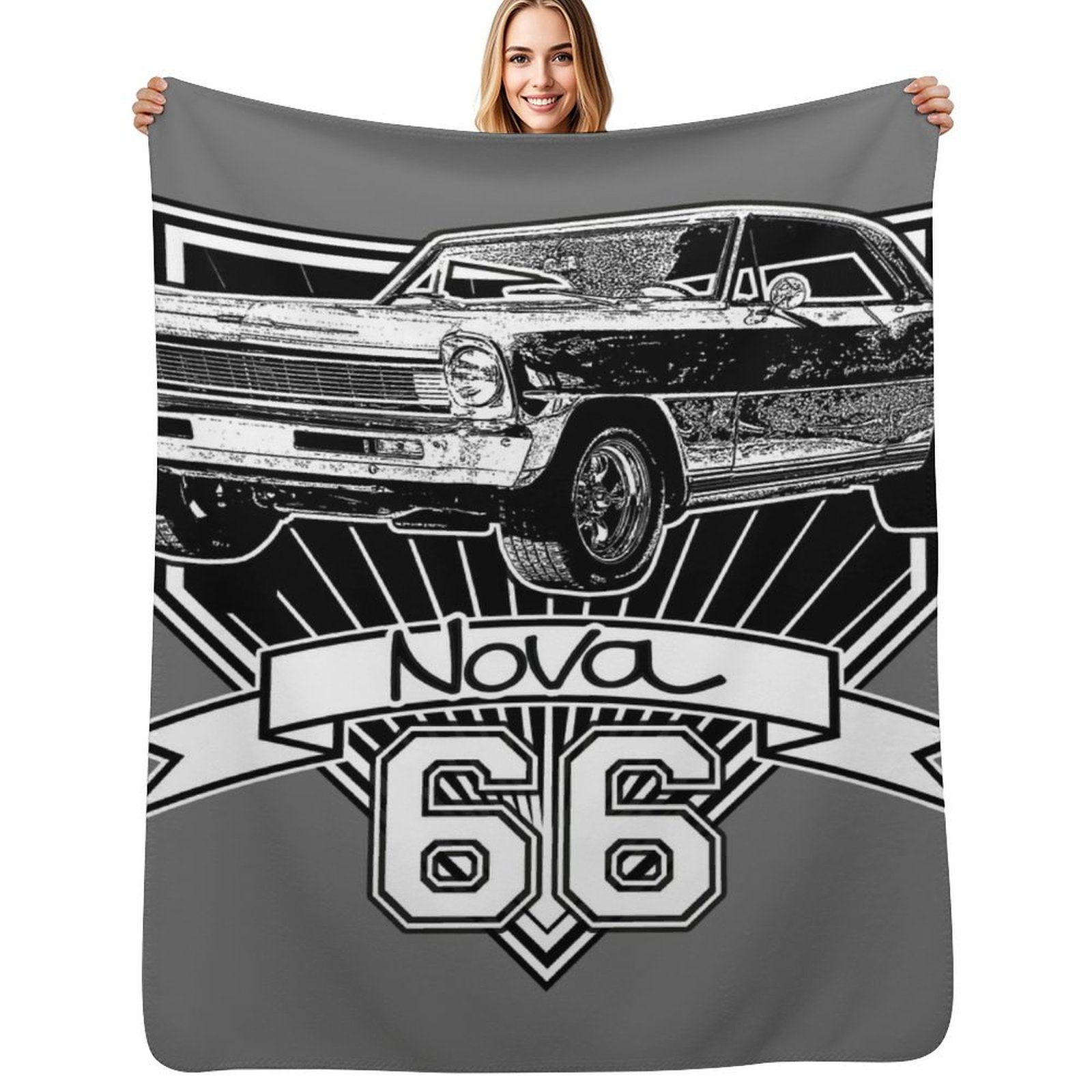 Nova Decor & Lighting Vase Glass Brun 26Cm - 1966 Nova Throw Blanket Cozy Warm