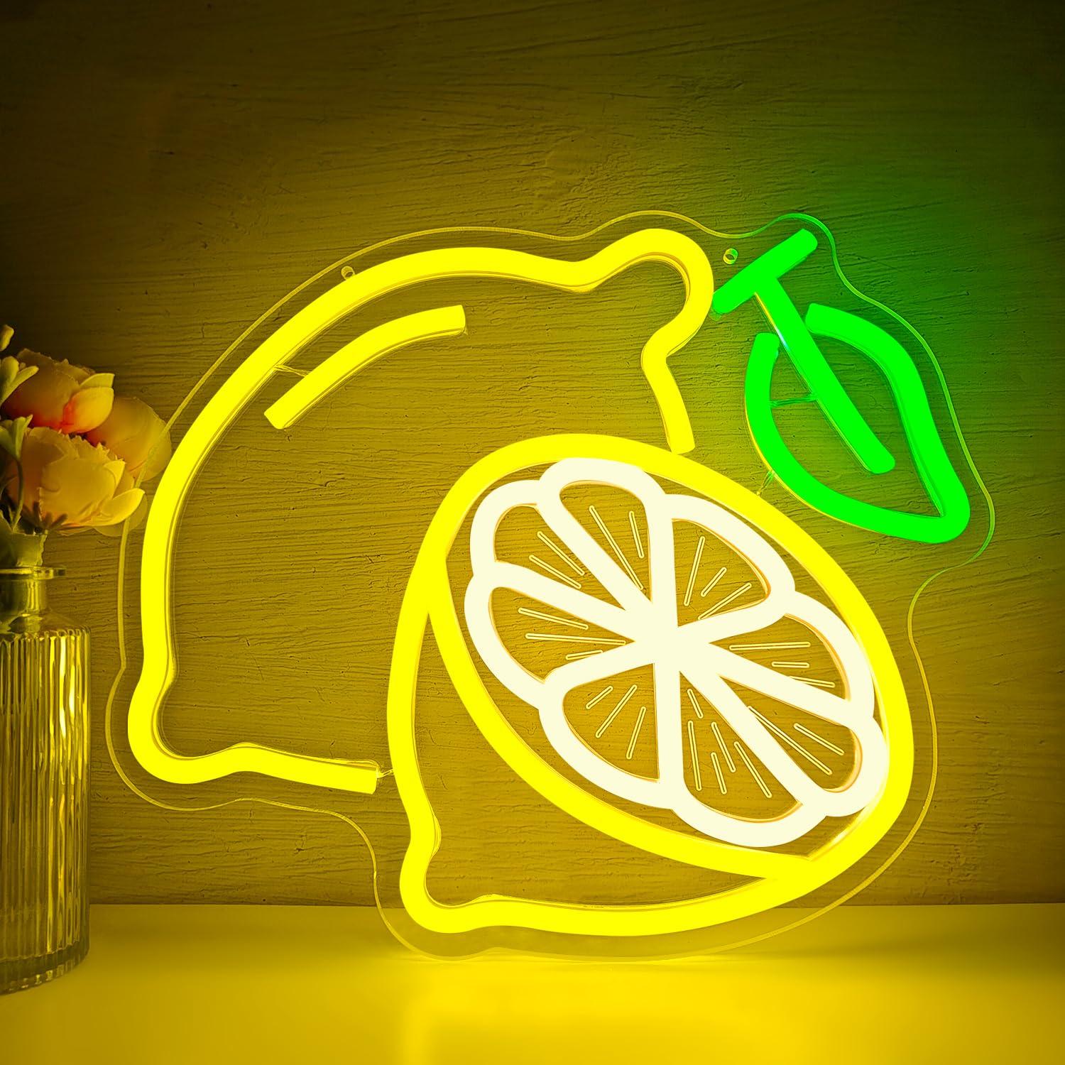 Lighting Decor For Home - Lemon Neon Sign Dimmable LED Light