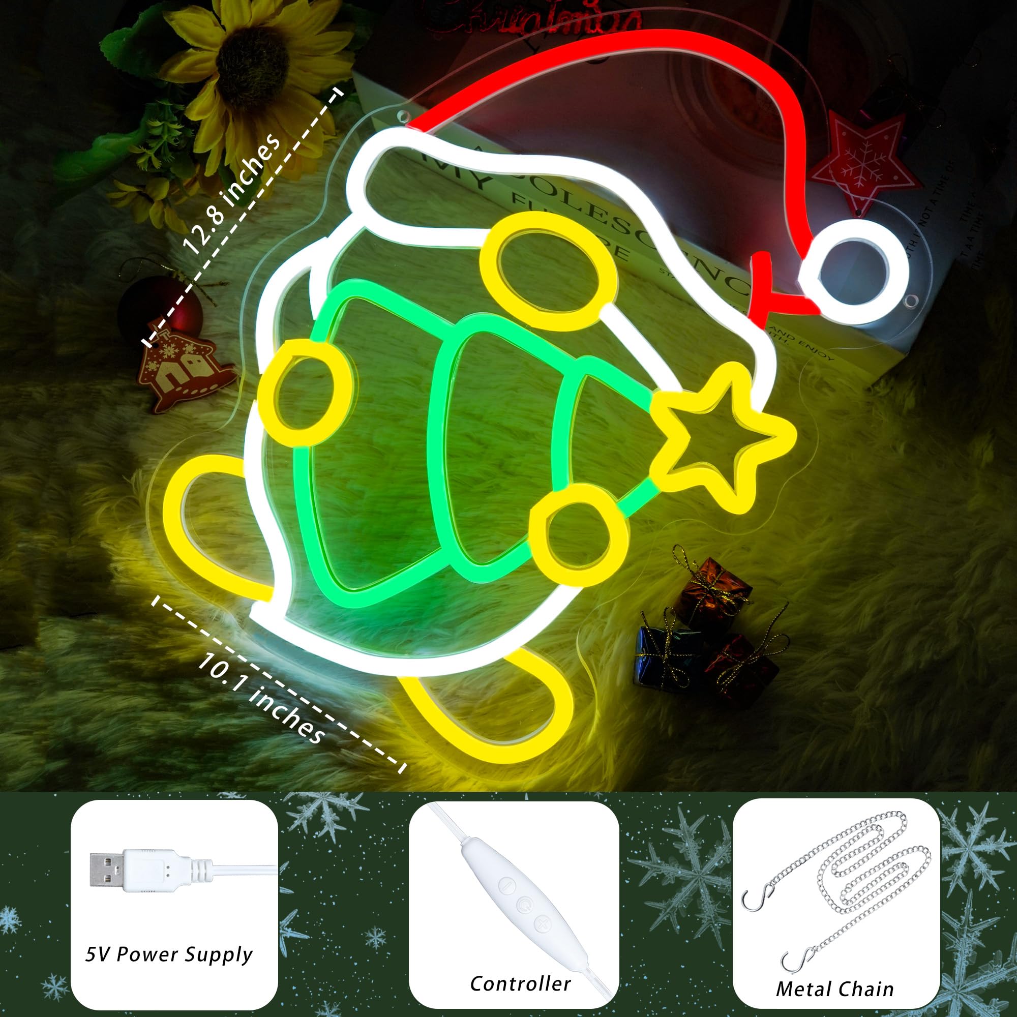 Christmas Elf Neon Sign USB Po - Santa'S Elves Holiday Lighting & Decor Llc บทวิจารณ์และราคา