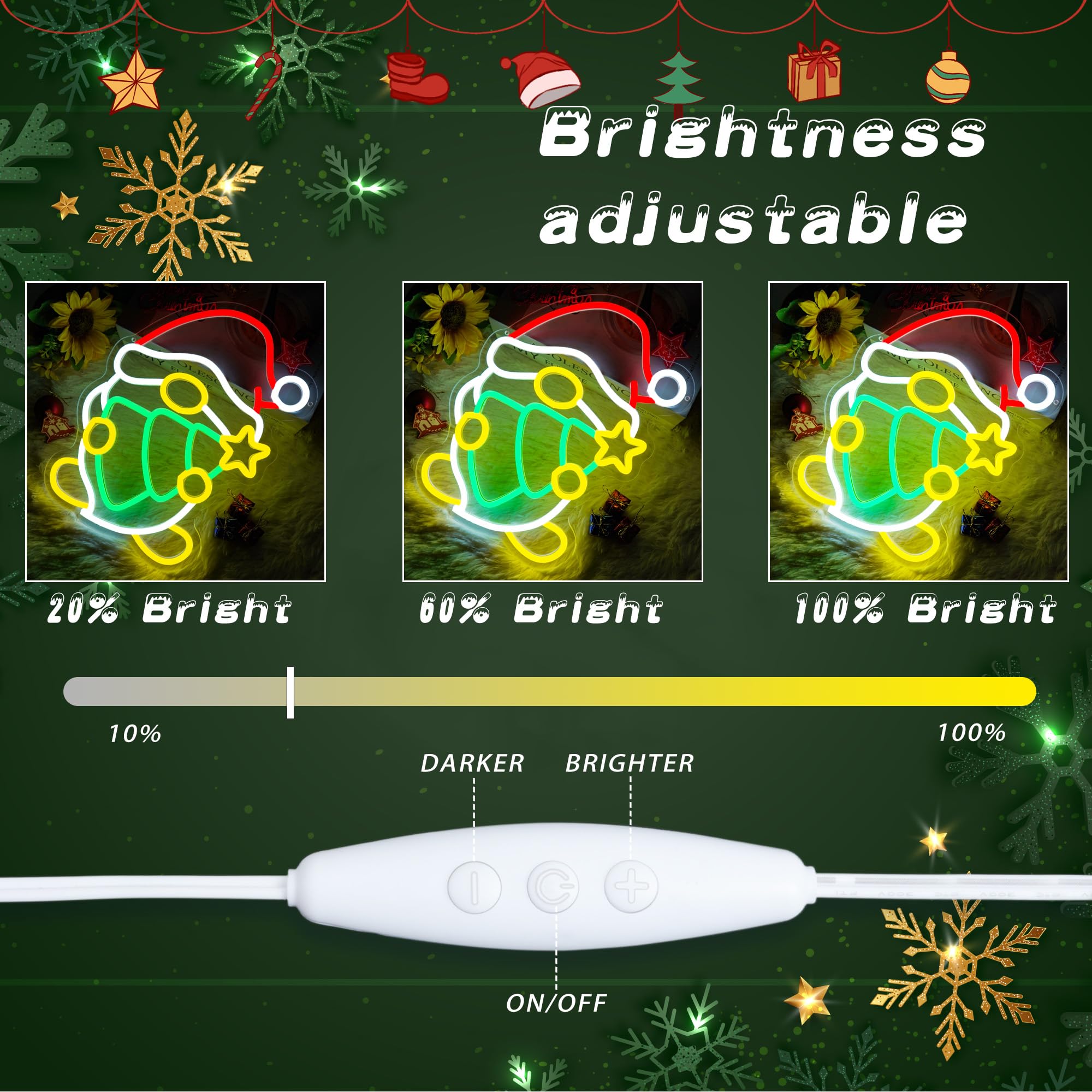 Christmas Elf Neon Sign USB Po - Santa'S Elves Holiday Lighting & Decor Llc บทวิจารณ์และราคา