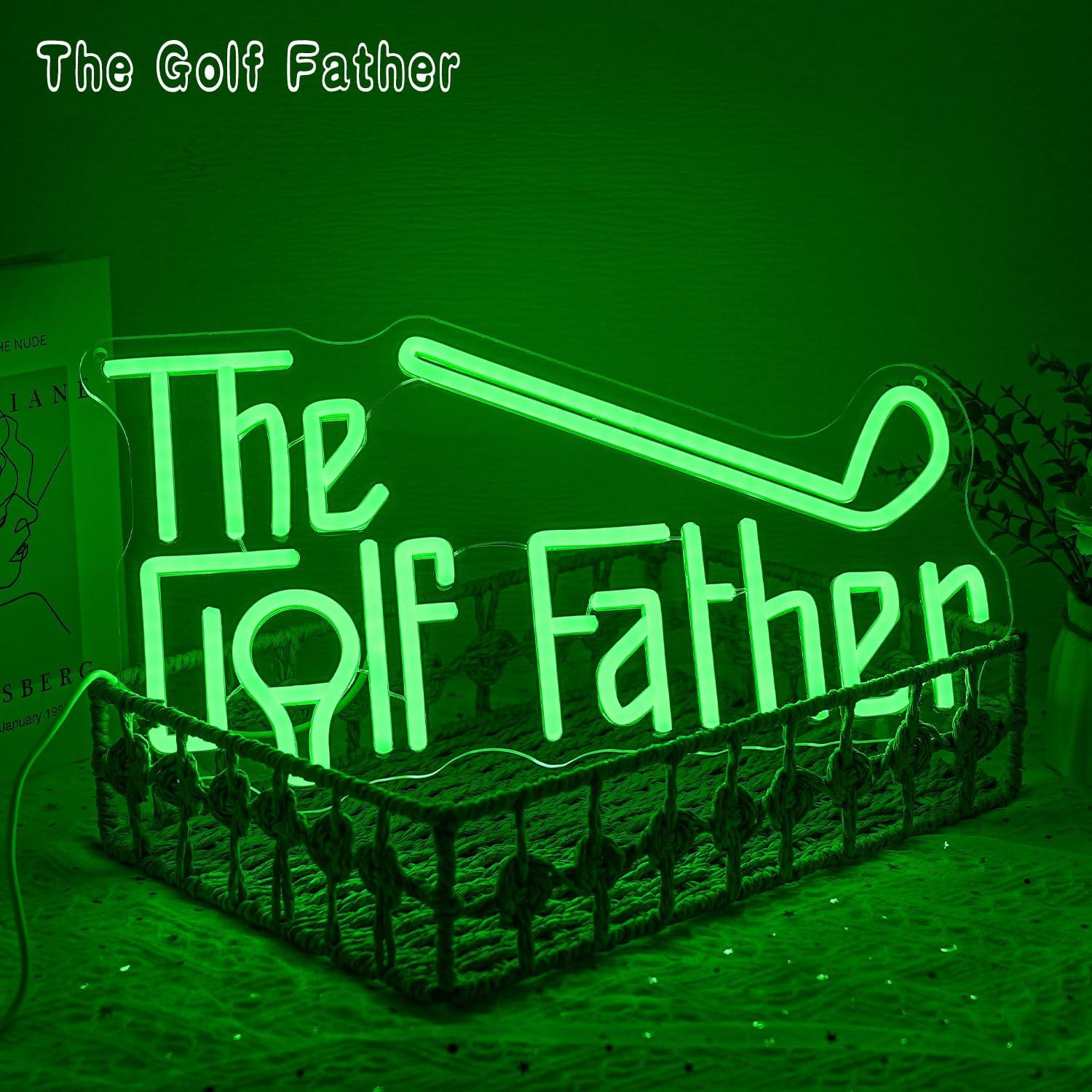 The Golf Father Neon Sign USB  - Lighting Decor Bedroom บทวิจารณ์และราคา