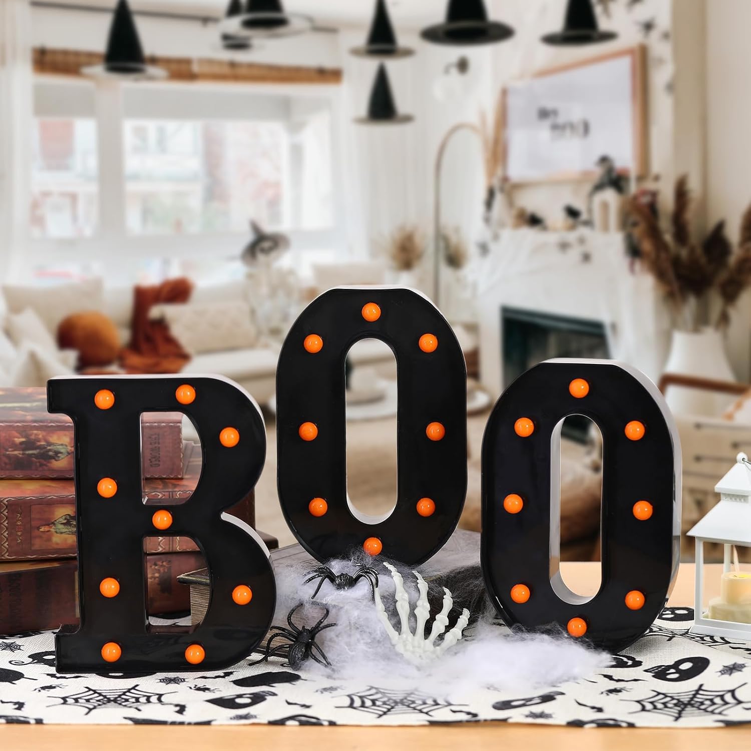Halloween Decorations-3 LED Ma - Light Up Letters Marquee บทวิจารณ์และราคา