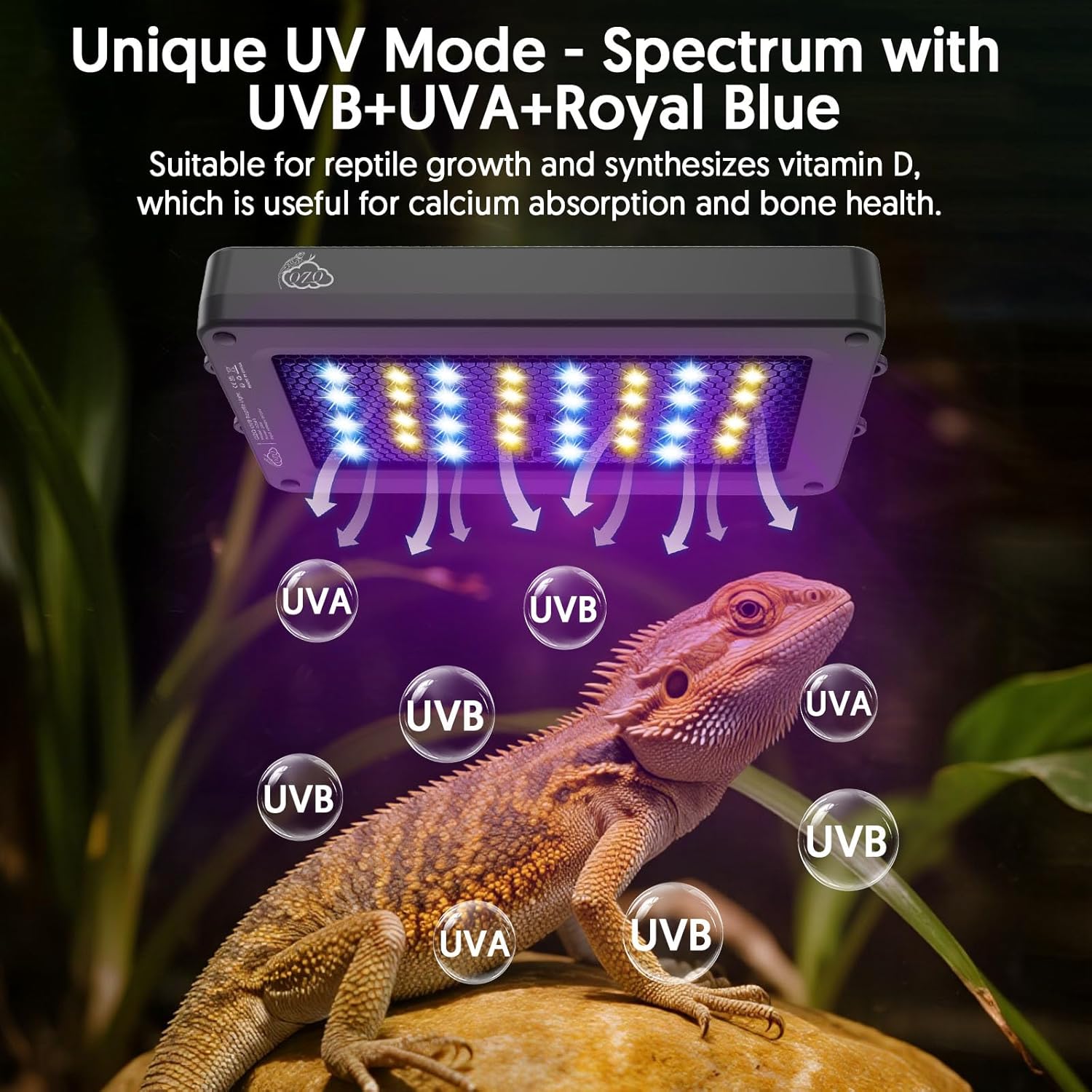 24W LED UVA UVB Reptile Lamp w - Gecko Lighting & Decor บทวิจารณ์และราคา