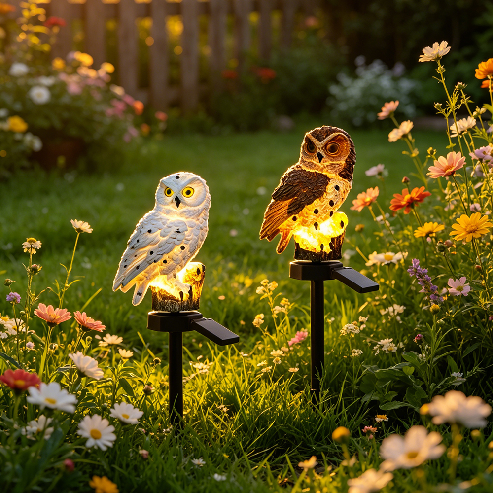 Owl Solar Light, Resin Owl Gro - Led Lighting Decor บทวิจารณ์และราคา