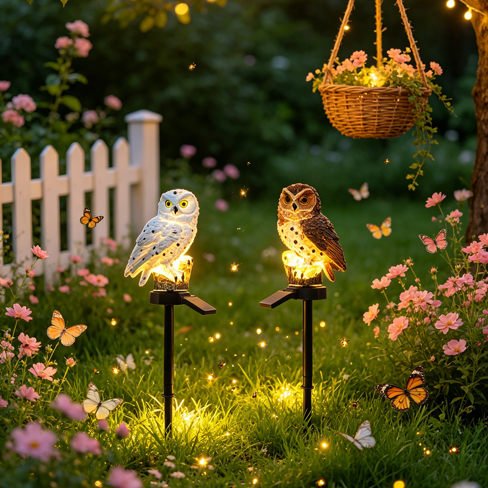 Owl Solar Light, Resin Owl Gro - Led Lighting Decor บทวิจารณ์และราคา