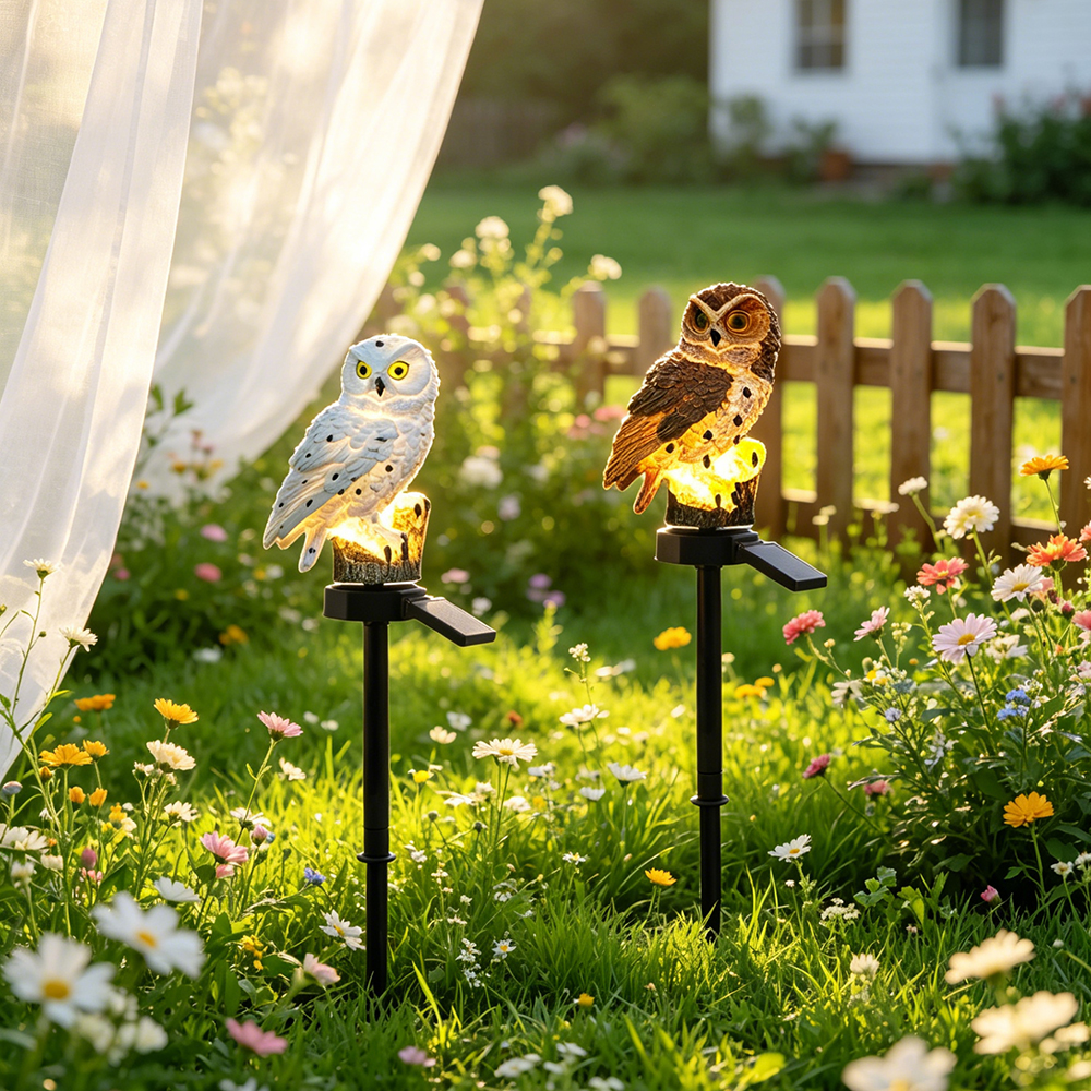 Owl Solar Light, Resin Owl Gro - Led Lighting Decor บทวิจารณ์และราคา