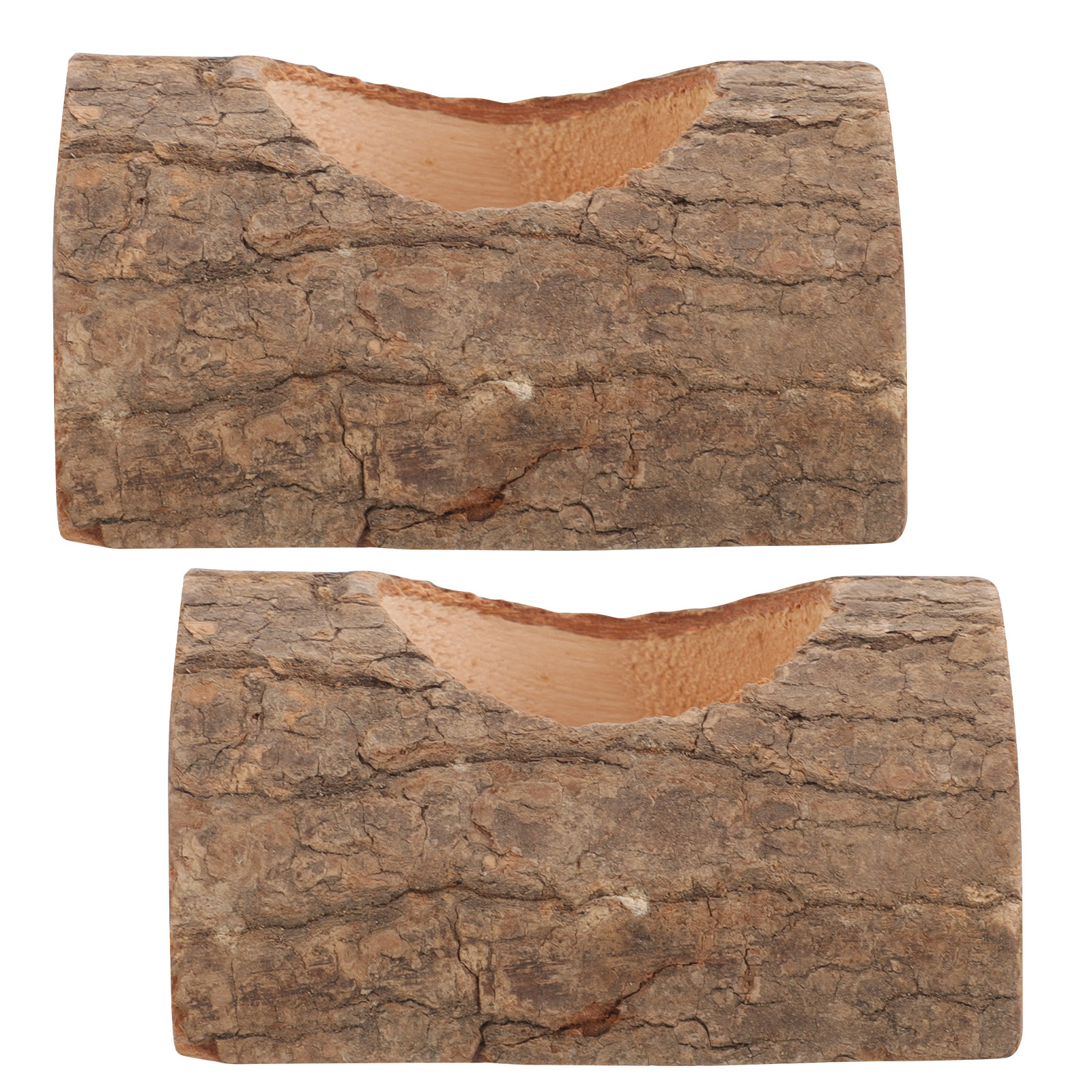 2Pcs Tree Bark Wood Holder Sol - Lighting Decoration Stand บทวิจารณ์และราคา