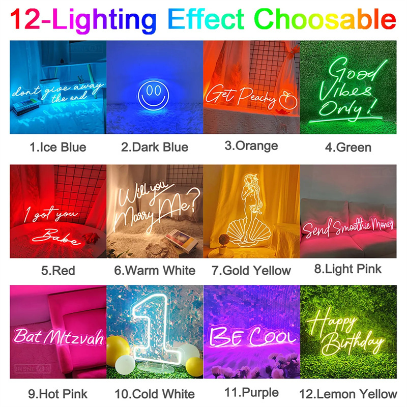 Custom Name Neon Sign Dimmable - Neon Sign Custom Led บทวิจารณ์และราคา