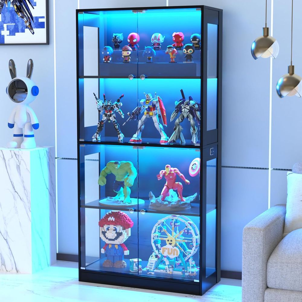 65 Glass Door Display Cabinet, - Lighting & Home Decor Studio บทวิจารณ์และราคา