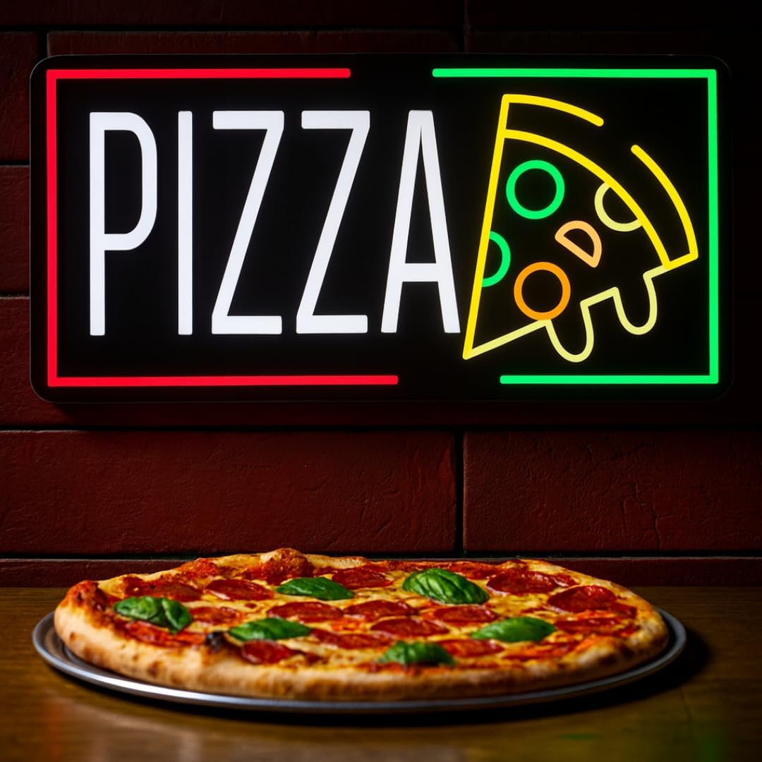 Pizza Neon Sign Business USB L - Lighting Decor For Home บทวิจารณ์และราคา