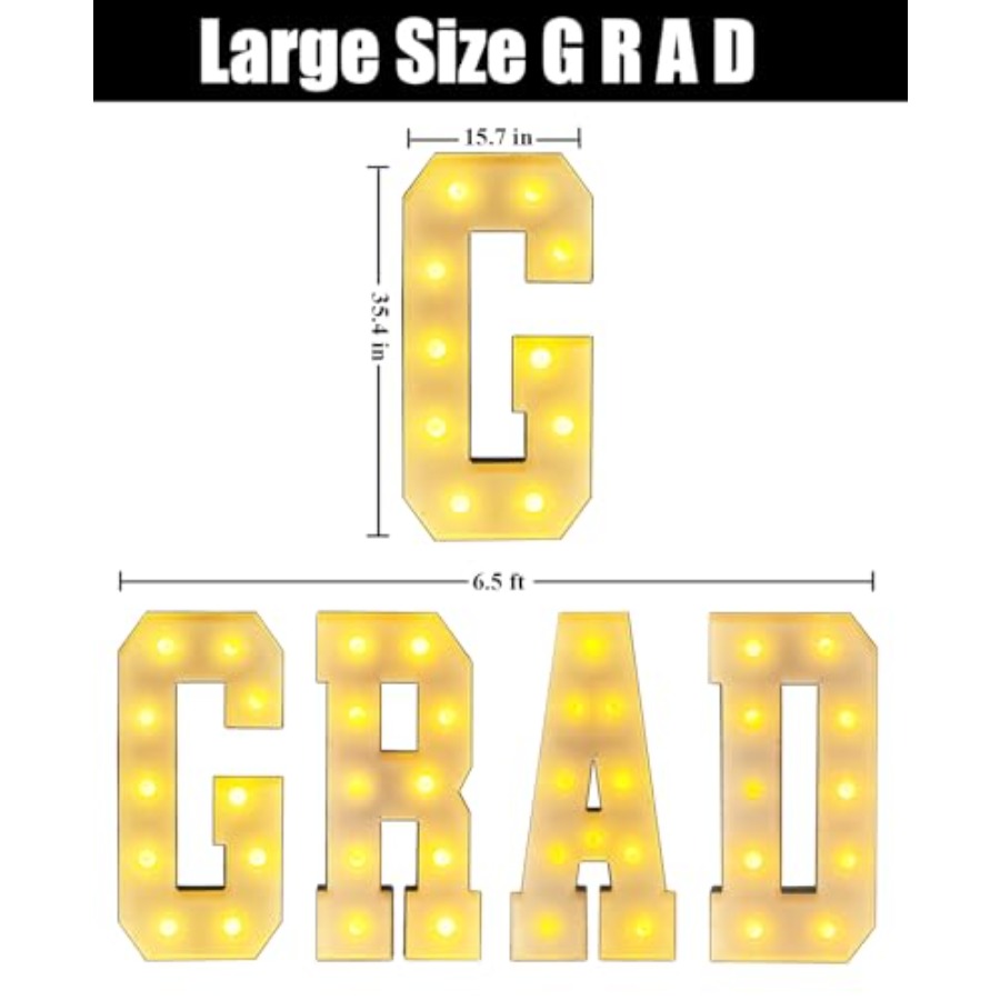 3Feet GRAD 2026 Numbers Kit fo - Light Up Letters Marquee บทวิจารณ์และราคา