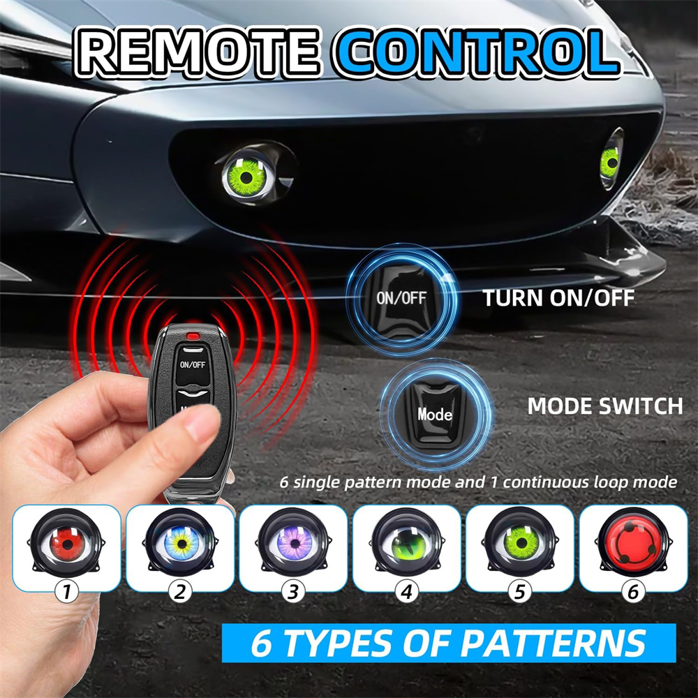  6-Mode Led Dynamic Devil Eye - Lighting Decorative บทวิจารณ์และราคา