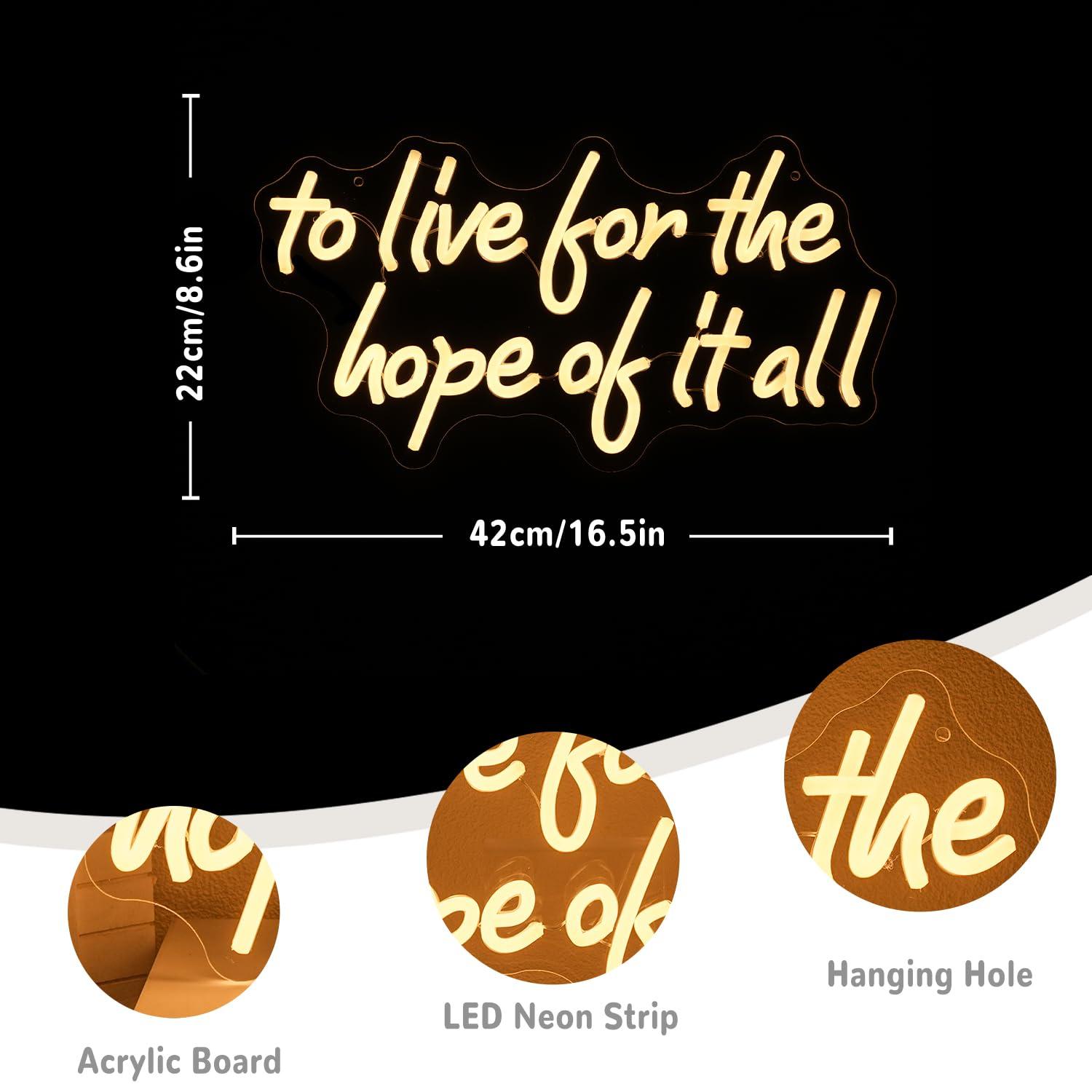 To Live For The Hope Of It All - Lighting Decor Bedroom บทวิจารณ์และราคา