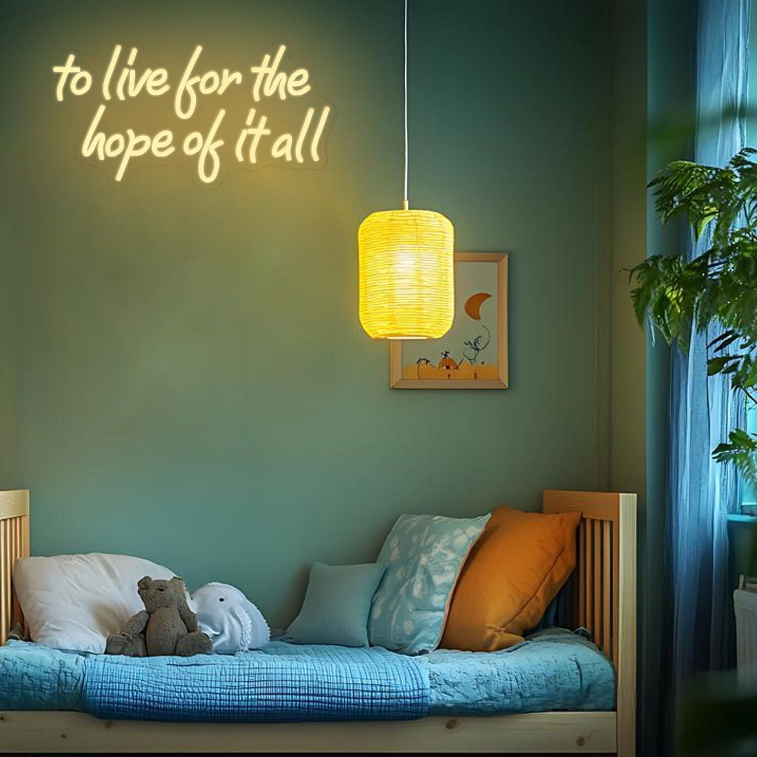 To Live For The Hope Of It All - Lighting Decor Bedroom บทวิจารณ์และราคา