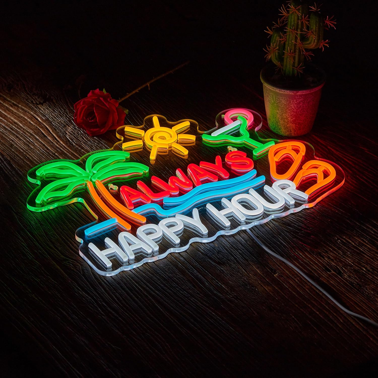 Always Happy Hour Beer Bar Neo - Lighting Decor For Home บทวิจารณ์และราคา