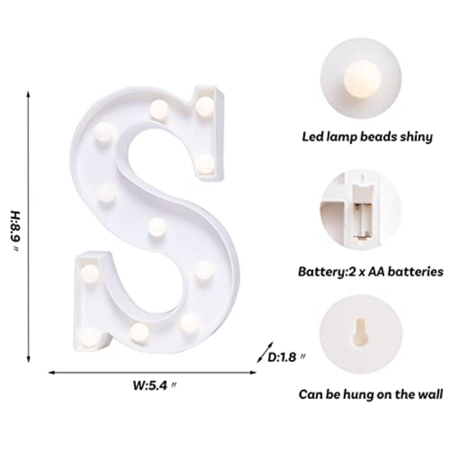 LED Letter Lights Sign Marquee - Light Up Letters Marquee บทวิจารณ์และราคา