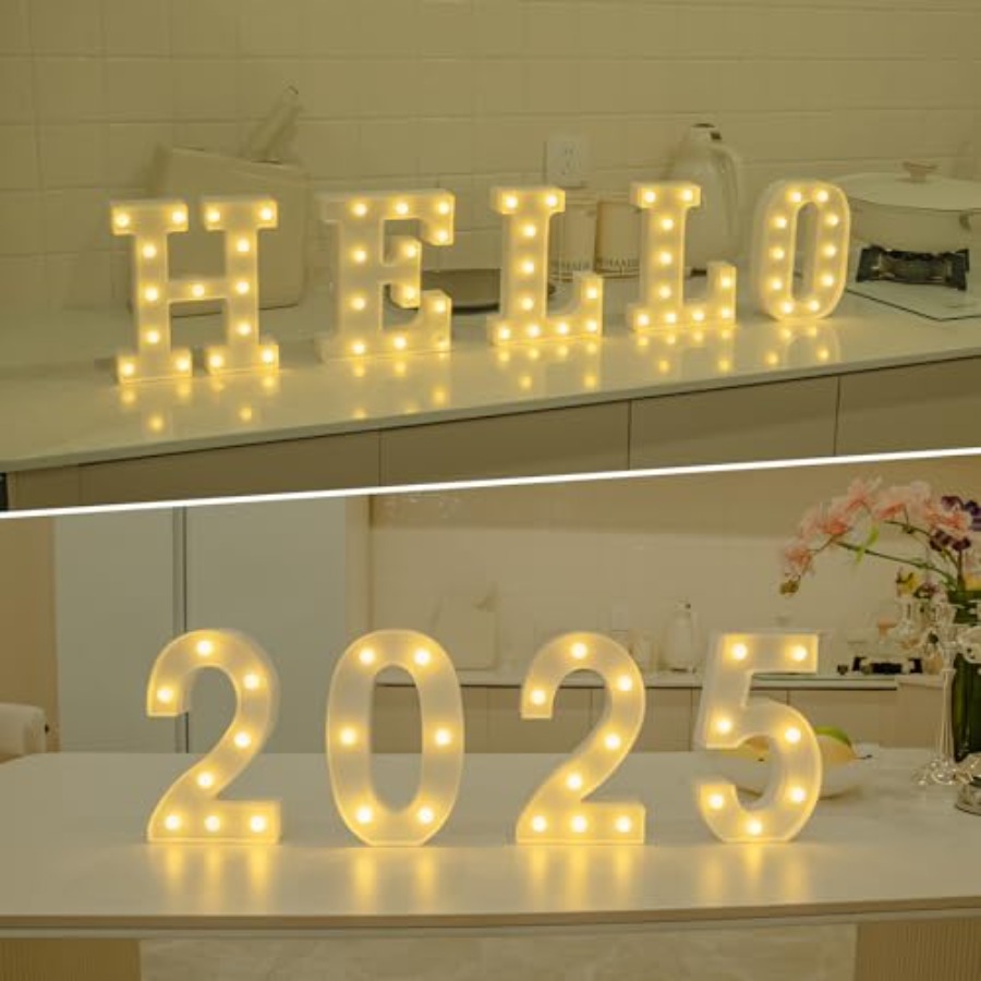 LED Letter Lights Sign Marquee - Light Up Letters Marquee บทวิจารณ์และราคา