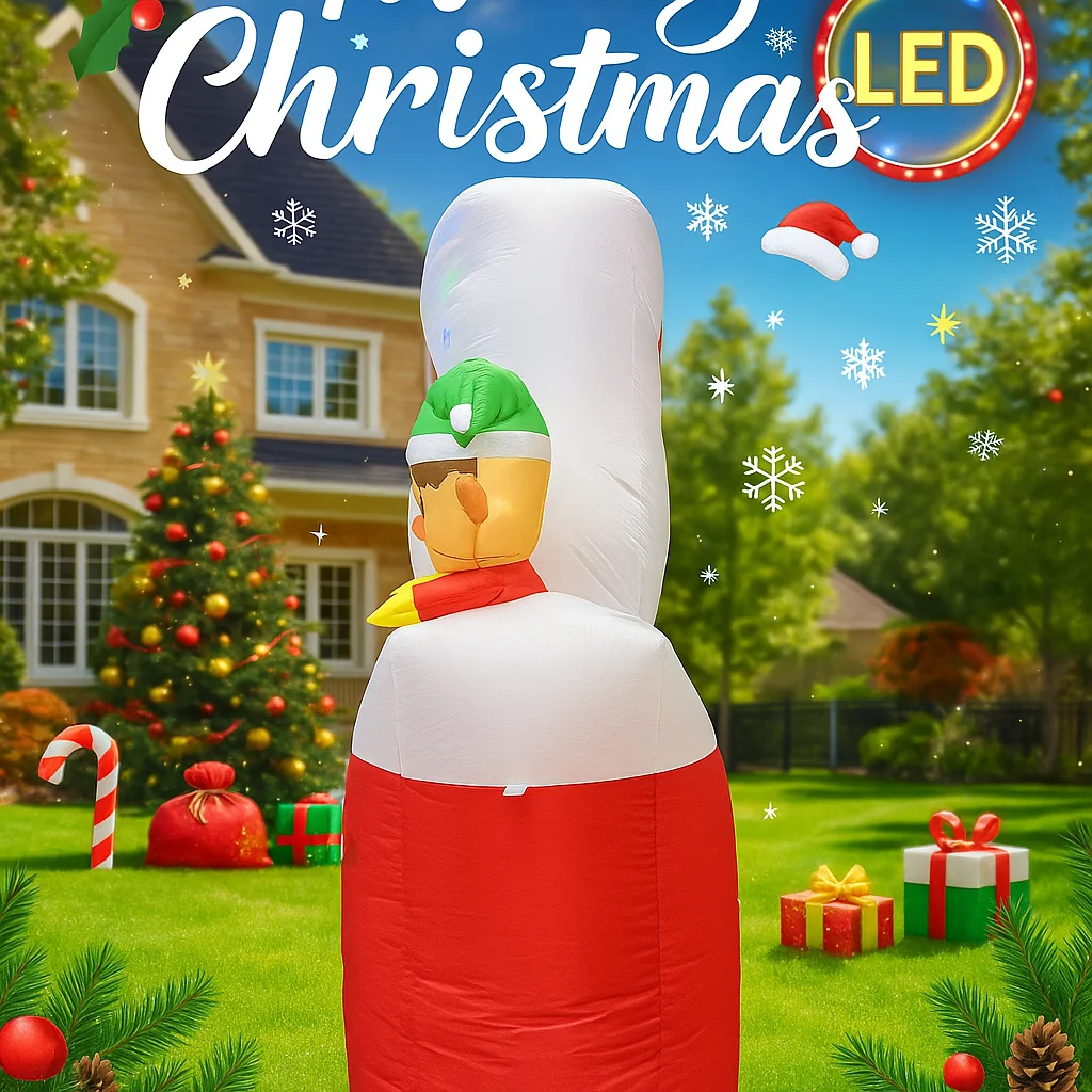 7FT Giant Holiday Lighting Wit - Santa'S Elves Holiday Lighting & Decor Llc บทวิจารณ์และราคา