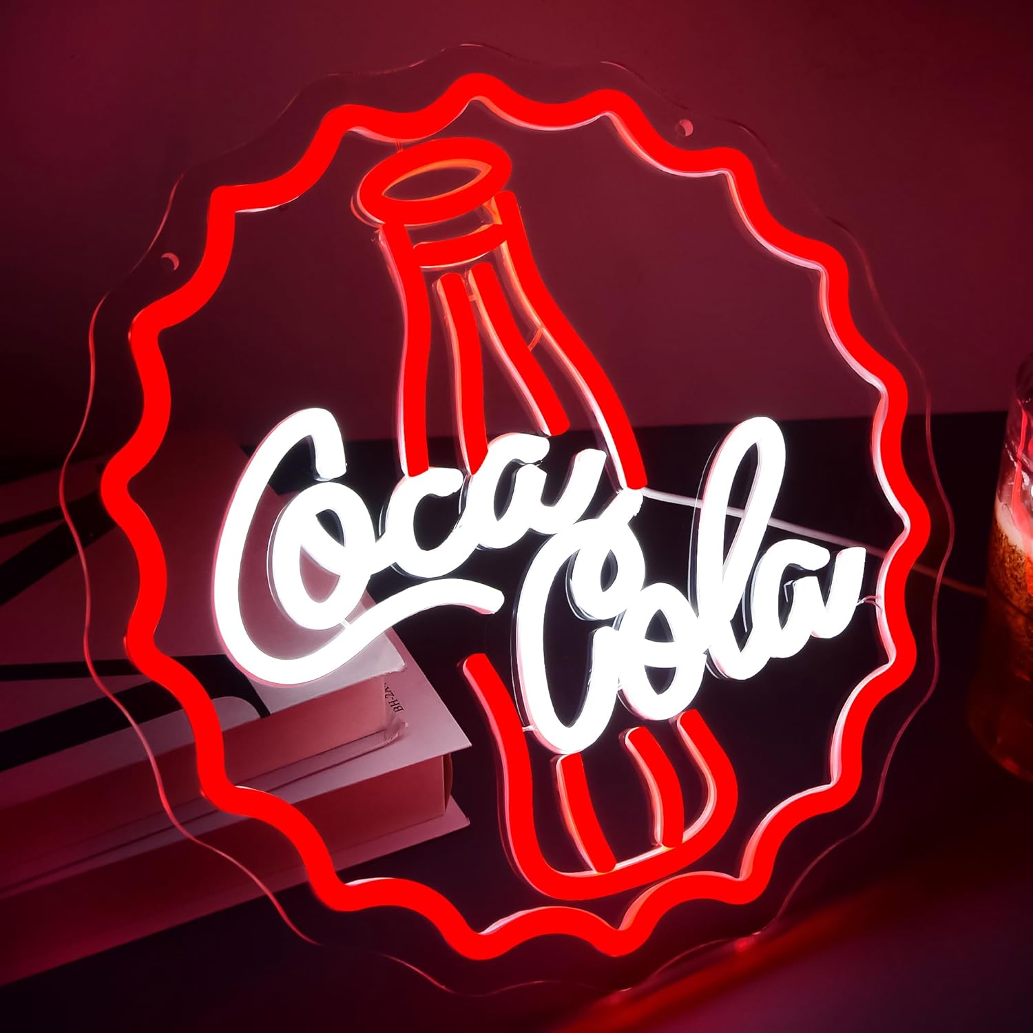 Cola Neon Sign Art Wall Light  - Lighting Decor Bedroom บทวิจารณ์และราคา