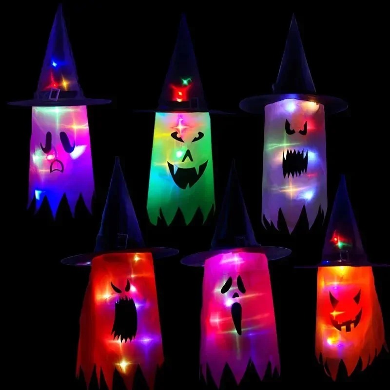 1PC Halloween Witch Hat Colorf - Lighting Decorative บทวิจารณ์และราคา