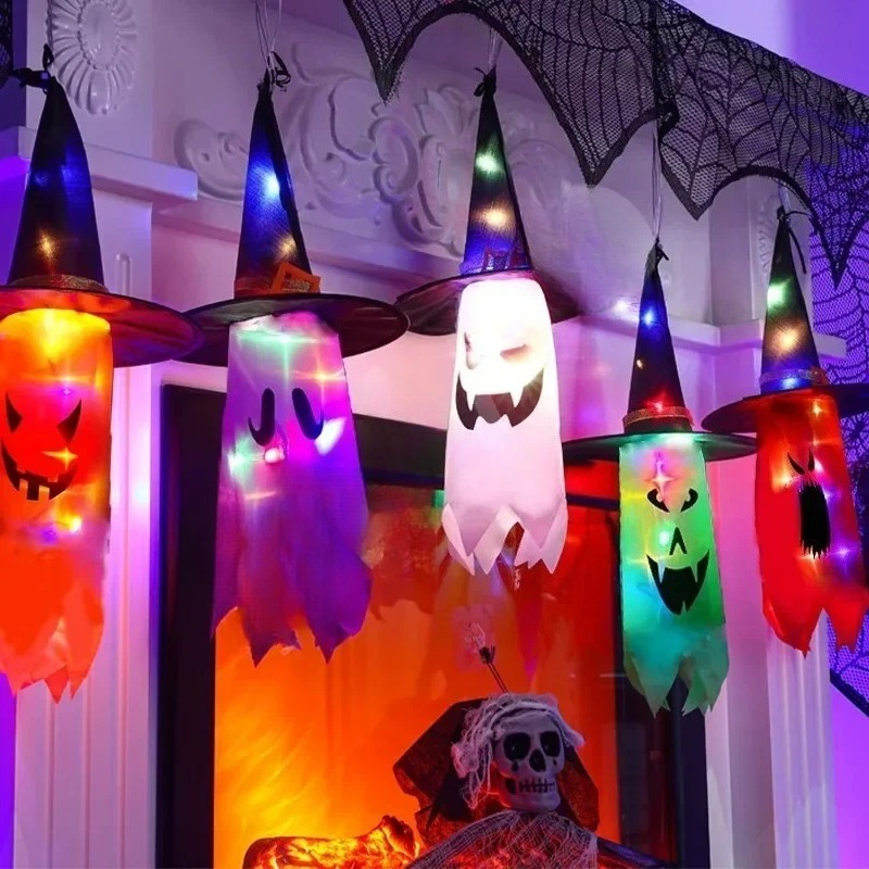 1PC Halloween Witch Hat Colorf - Lighting Decorative บทวิจารณ์และราคา