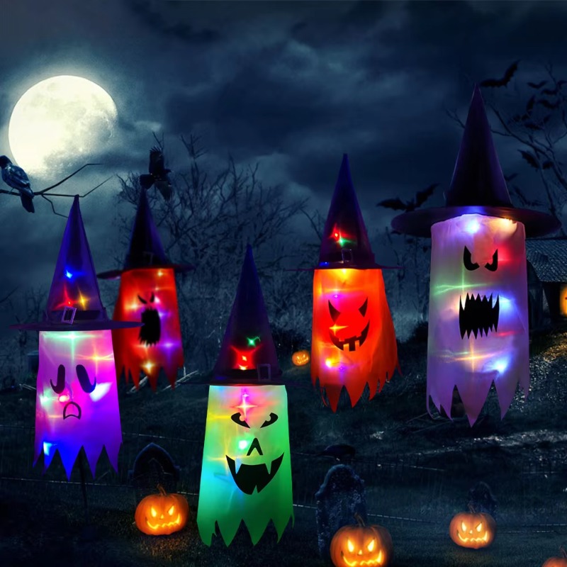 1PC Halloween Witch Hat Colorf - Lighting Decorative บทวิจารณ์และราคา