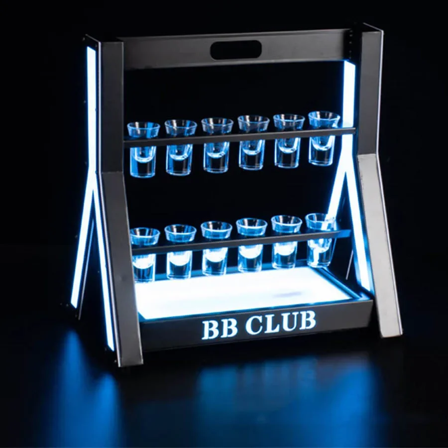 Rechargeable LED Shot Glass Di - Lighting Decoration Stand บทวิจารณ์และราคา