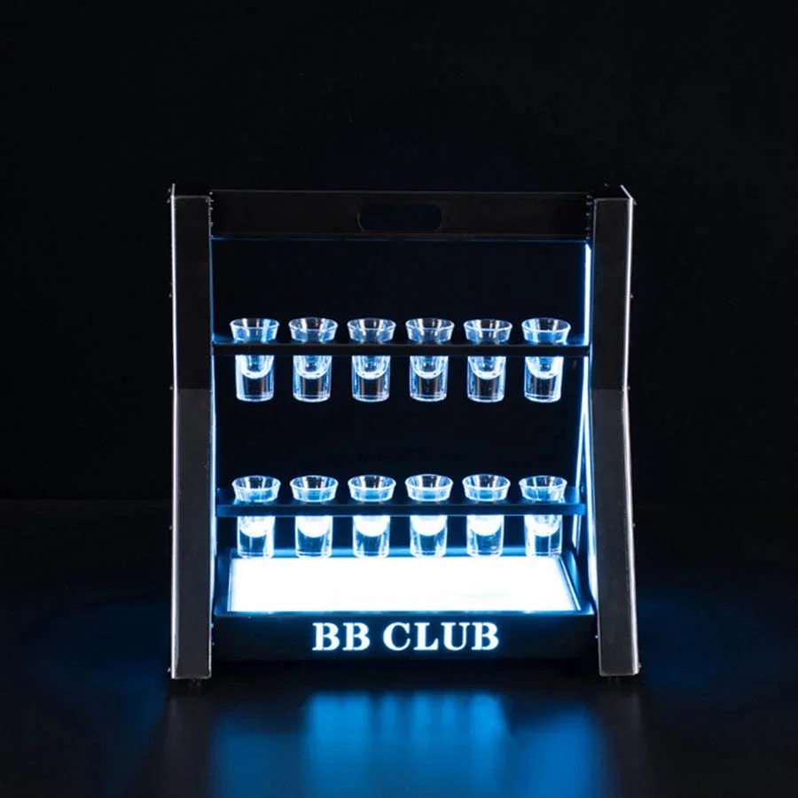 Rechargeable LED Shot Glass Di - Lighting Decoration Stand บทวิจารณ์และราคา