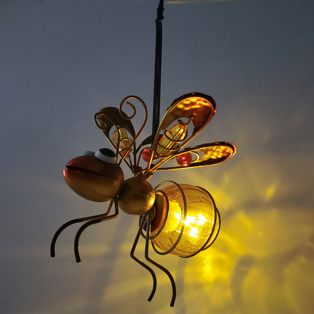 Solar Powered Hanging Bug Ligh - Lighting Bug Decor บทวิจารณ์และราคา
