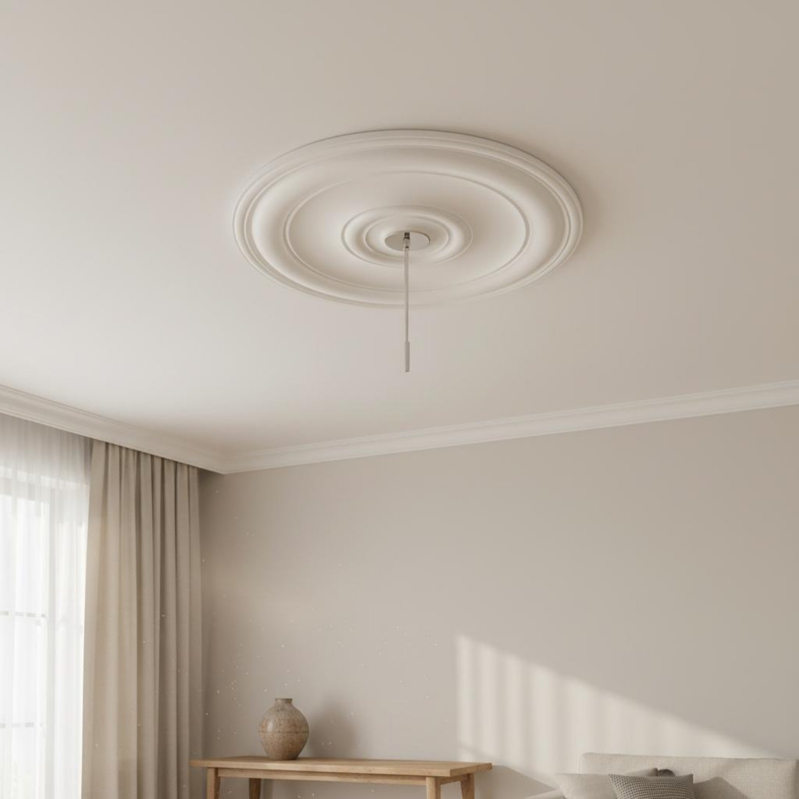 Round Ceiling Medallion Europe - Lighting Decorative บทวิจารณ์และราคา