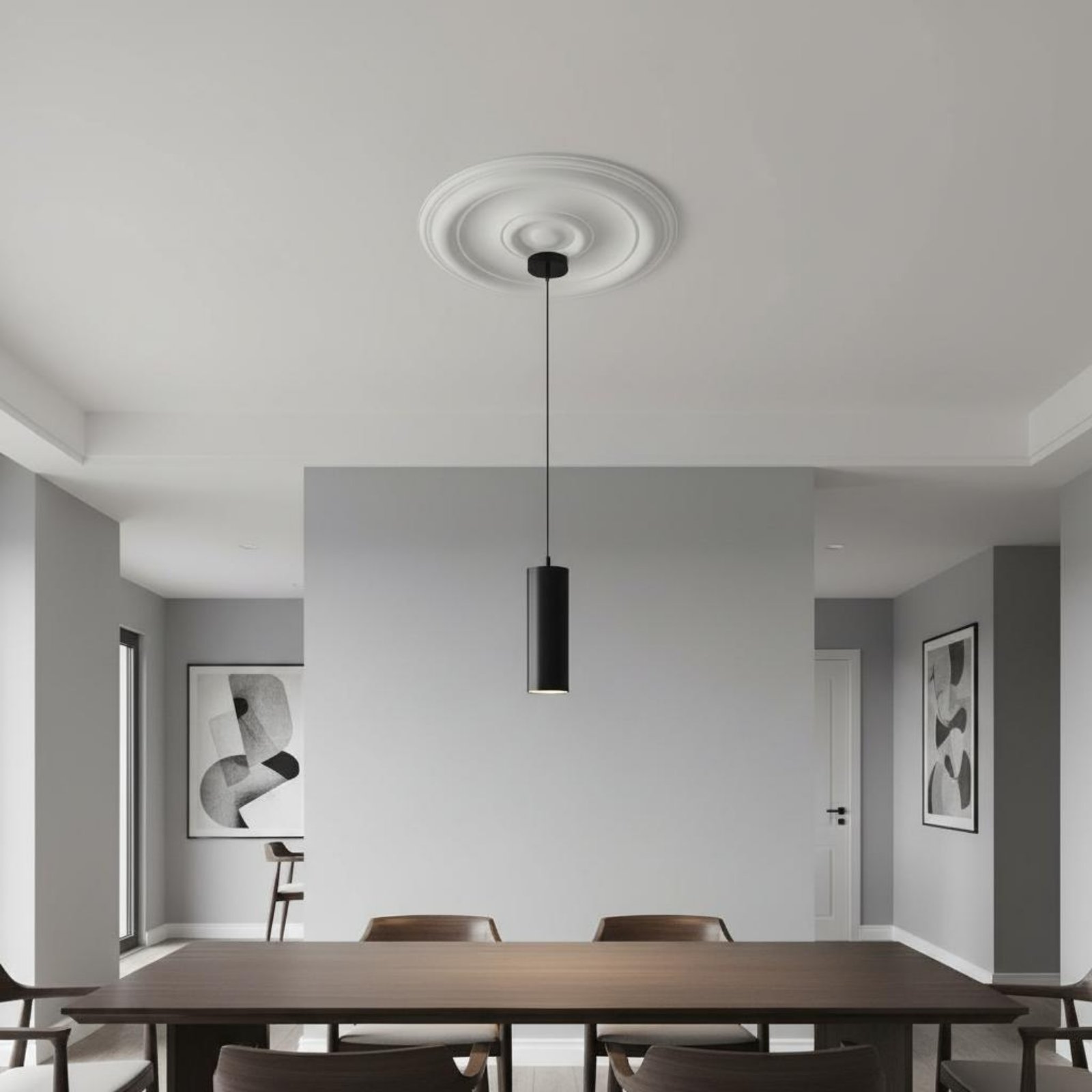 Round Ceiling Medallion Europe - Lighting Decorative บทวิจารณ์และราคา