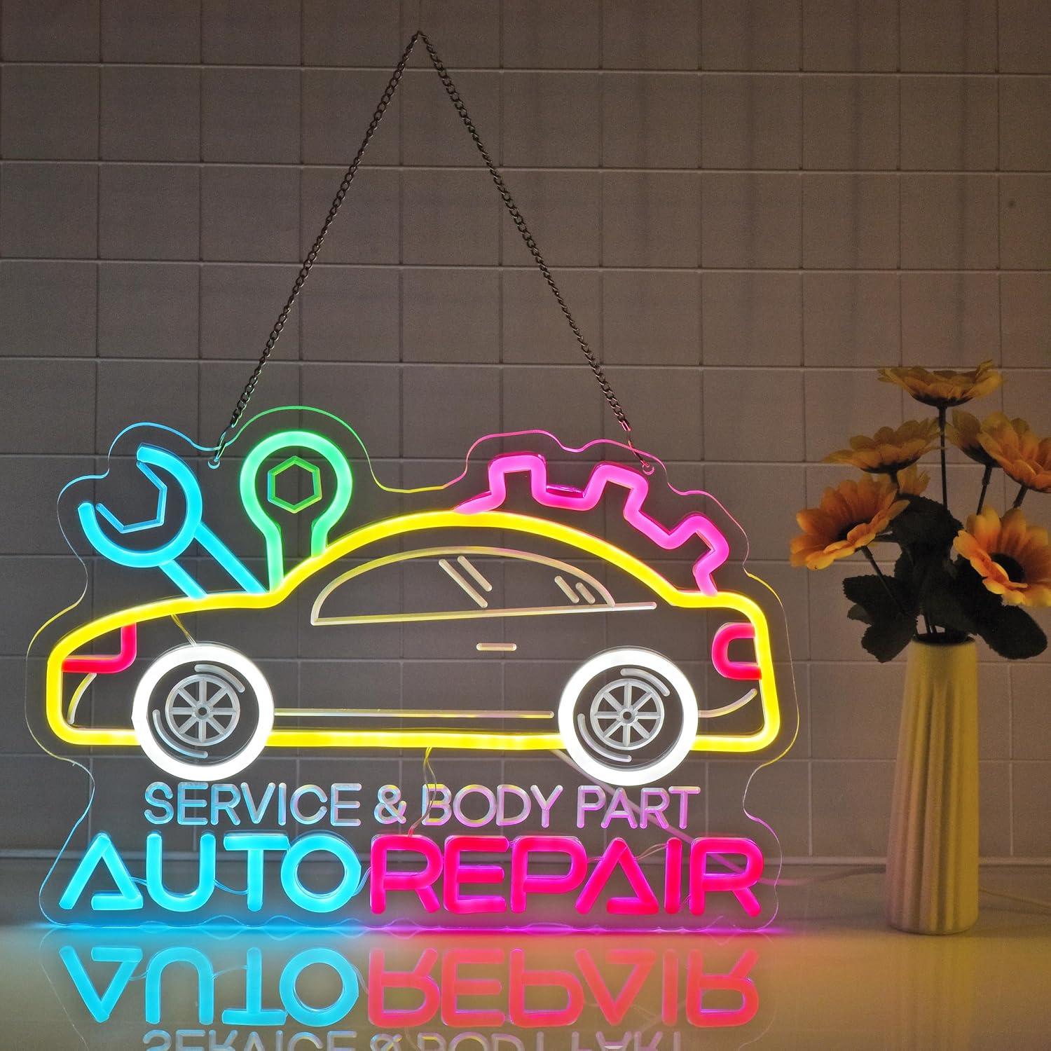 Auto Repair Neon Sign Neon Lig - Lighting Decor For Home บทวิจารณ์และราคา