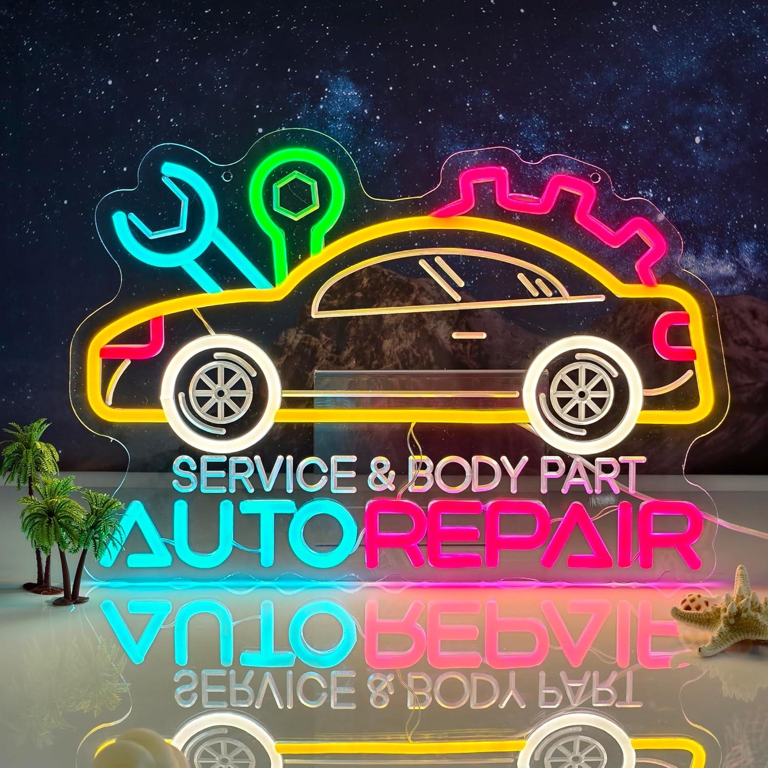 Auto Repair Neon Sign Neon Lig - Lighting Decor For Home บทวิจารณ์และราคา
