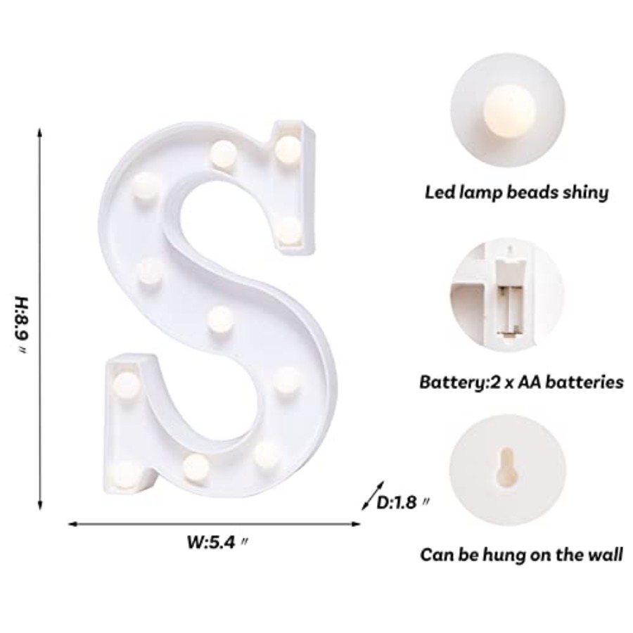 LED Letter Lights Sign Marquee - Light Up Letters Marquee บทวิจารณ์และราคา