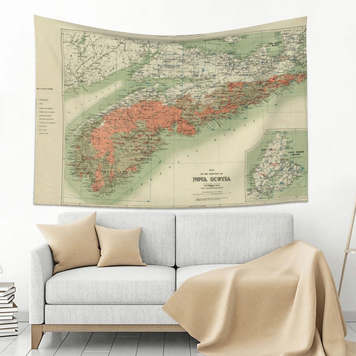 Vintage Geological Map of Nova - Nova Decor & Lighting Vase Glass Brun 26Cm บทวิจารณ์และราคา
