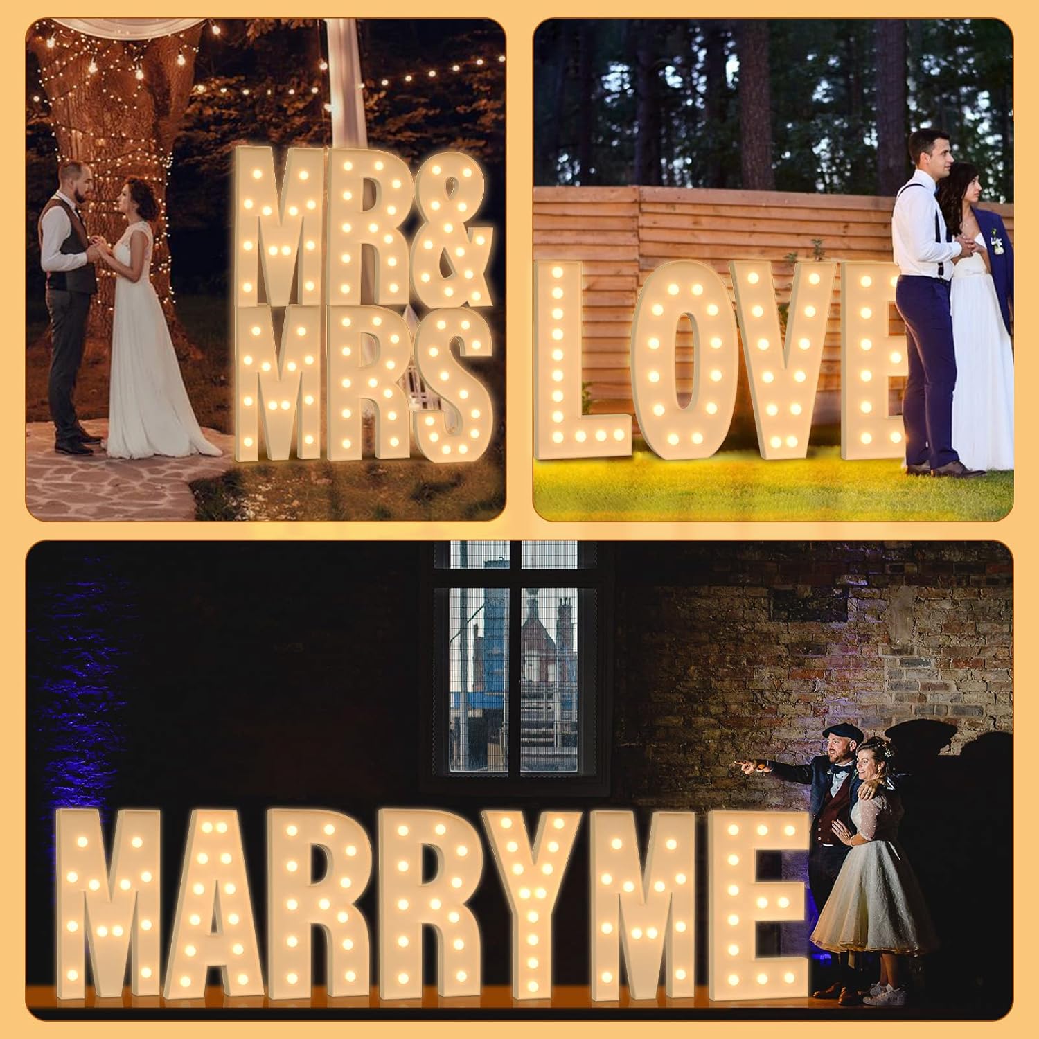 120CM DIY Marquee Letters Marq - Light Up Letters Marquee บทวิจารณ์และราคา