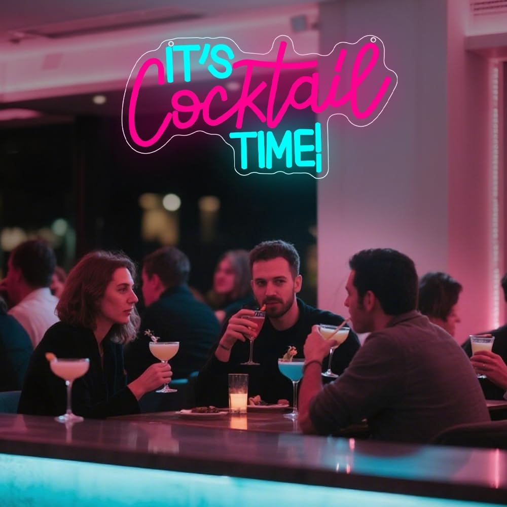 Cocktails Neon Sign USB Powere - Lighting Decor Bedroom บทวิจารณ์และราคา