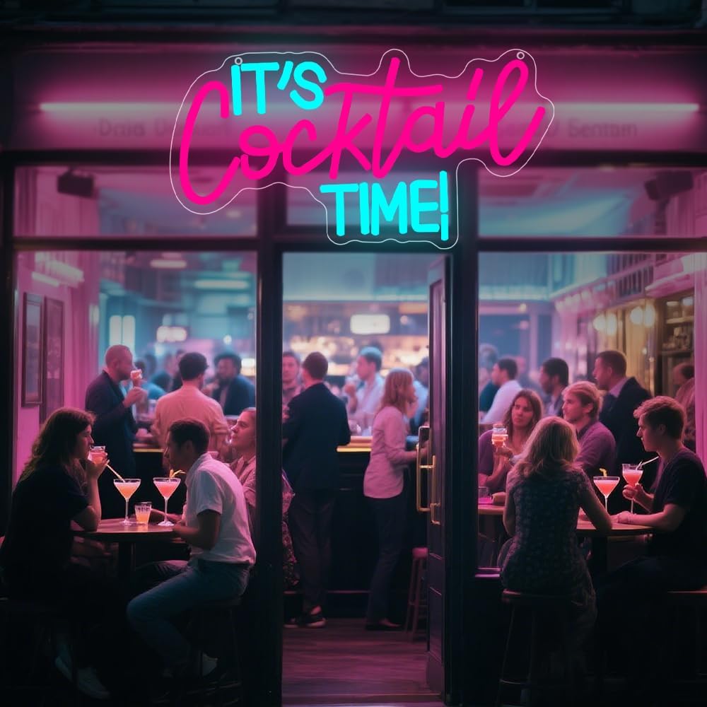 Cocktails Neon Sign USB Powere - Lighting Decor Bedroom บทวิจารณ์และราคา