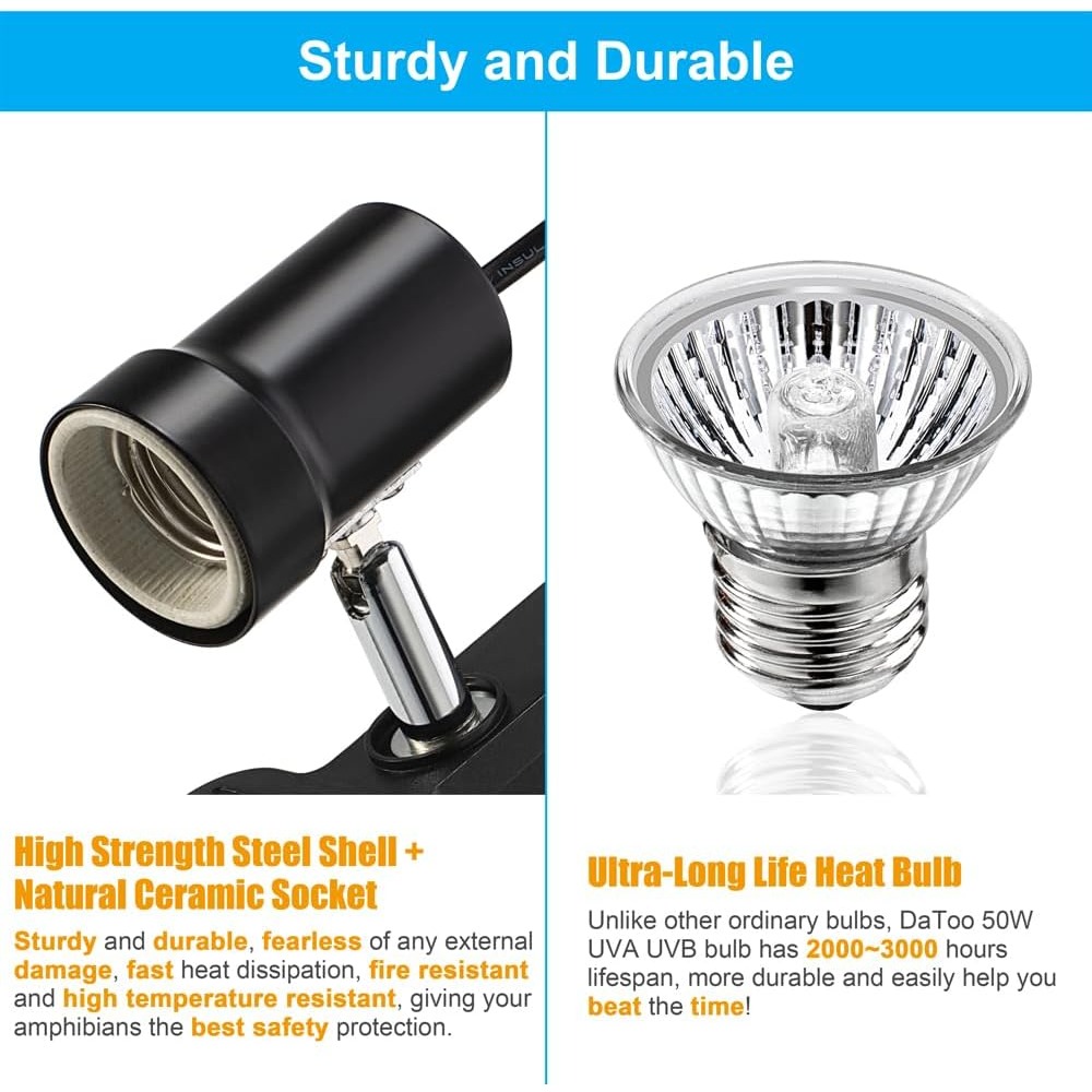 Reptile Heat Lamp Fixture E27  - Gecko Lighting & Decor บทวิจารณ์และราคา