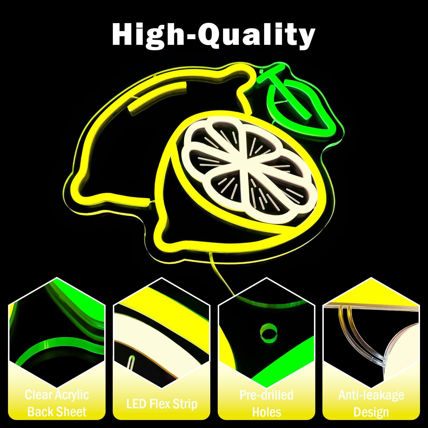 Lemon Neon Sign Dimmable LED L - Lighting Decor For Home บทวิจารณ์และราคา