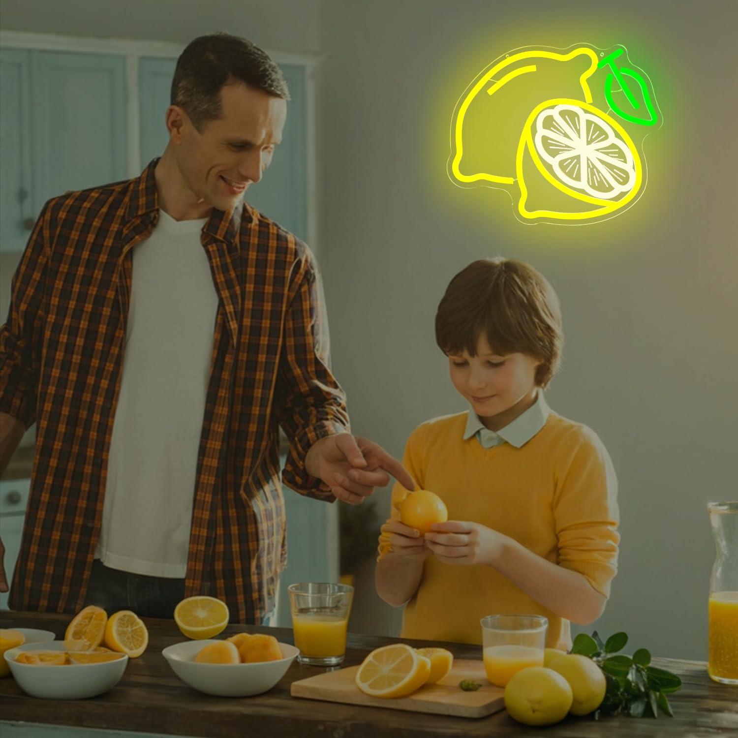Lemon Neon Sign Dimmable LED L - Lighting Decor For Home บทวิจารณ์และราคา