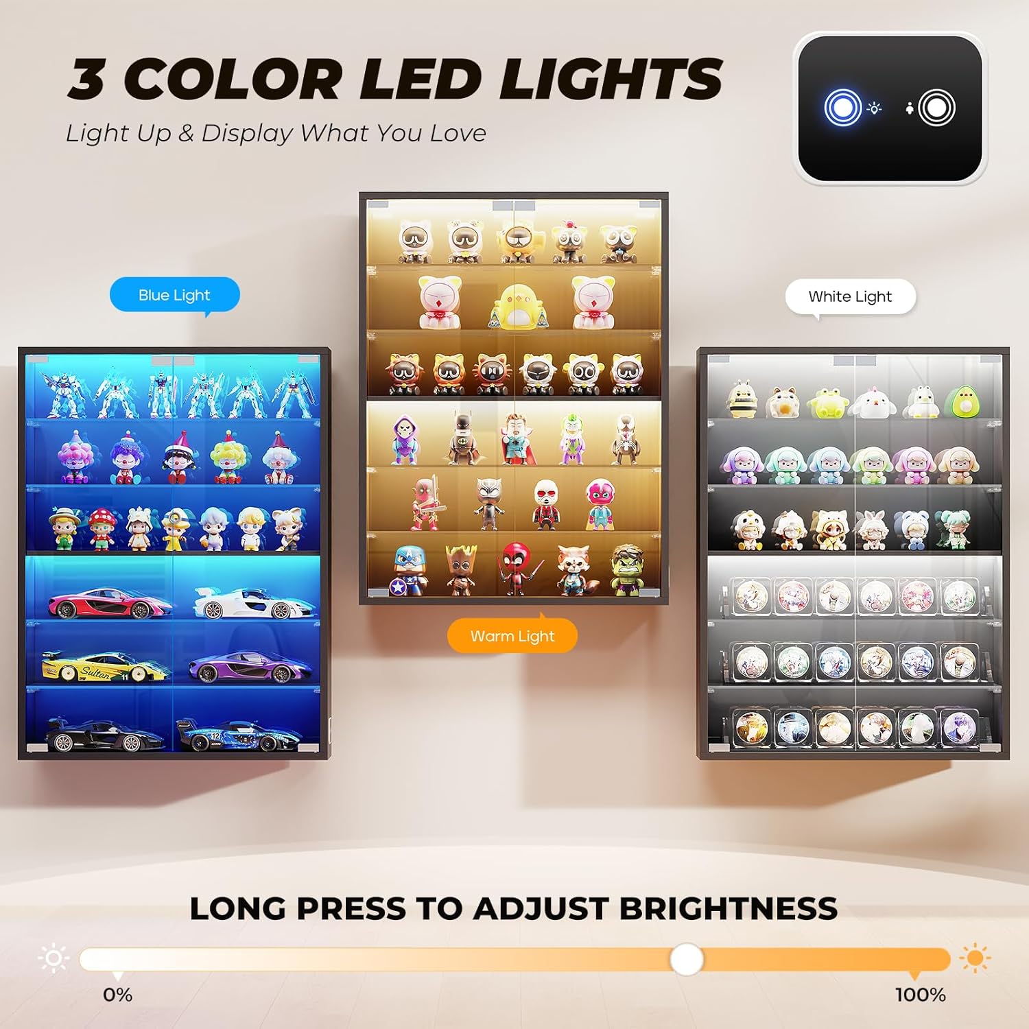 6-Tier Wall Display Case with  - Lighting & Home Decor Studio บทวิจารณ์และราคา