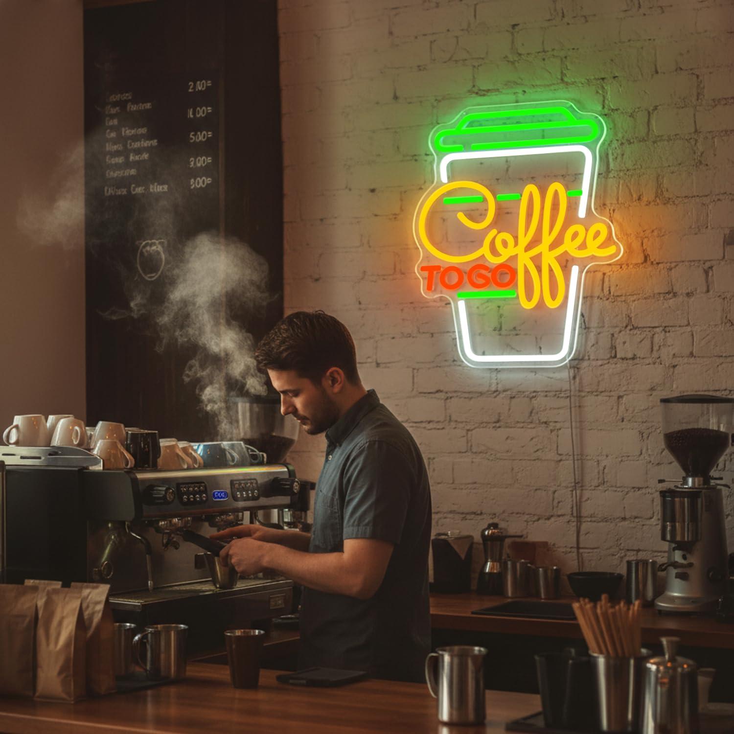 Coffee Neon Sign USB Dimmable  - Lighting Decor For Home บทวิจารณ์และราคา