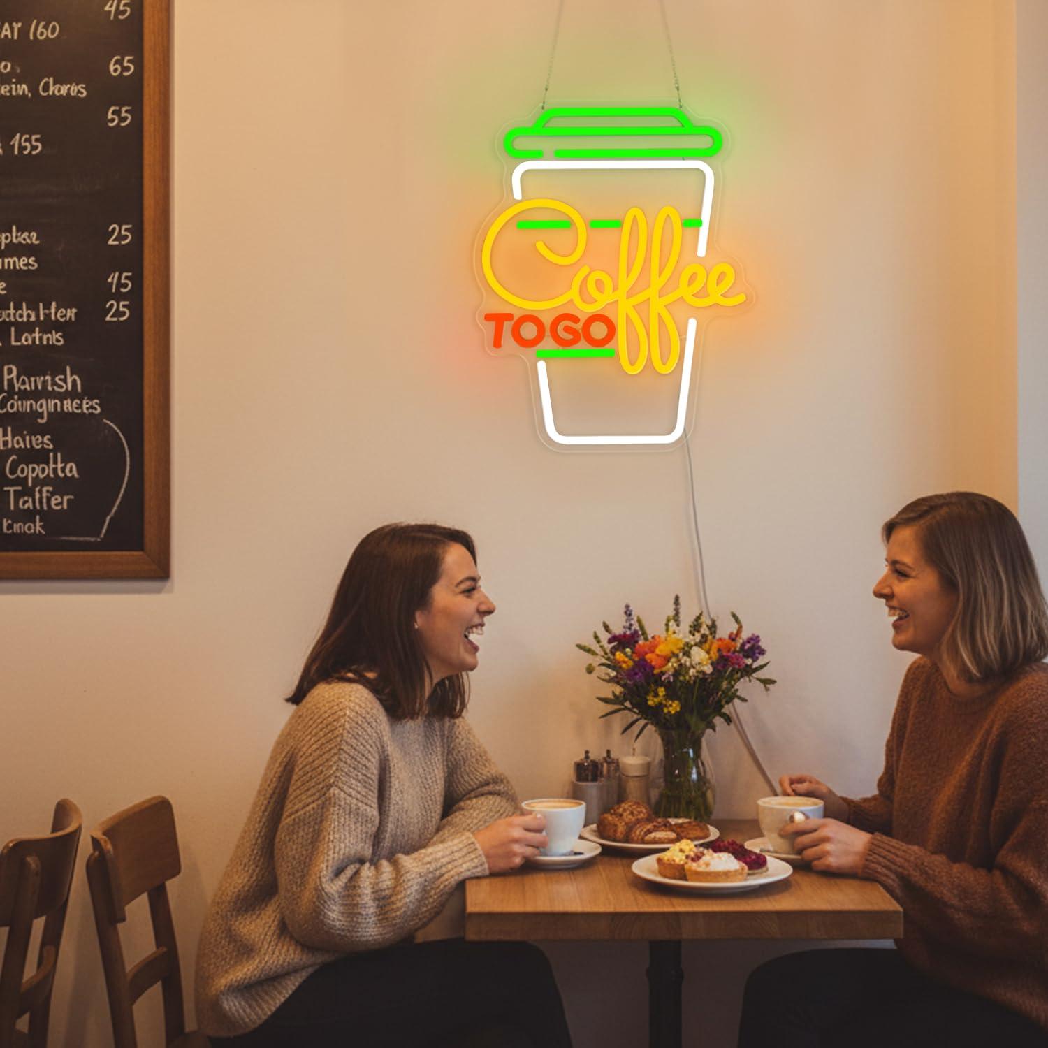 Coffee Neon Sign USB Dimmable  - Lighting Decor For Home บทวิจารณ์และราคา