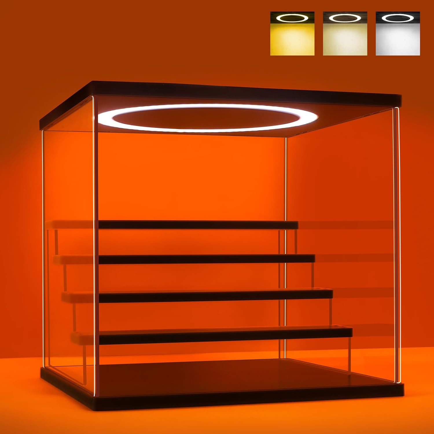 Acrylic Display Case with Adju - Lighting & Home Decor Studio บทวิจารณ์และราคา