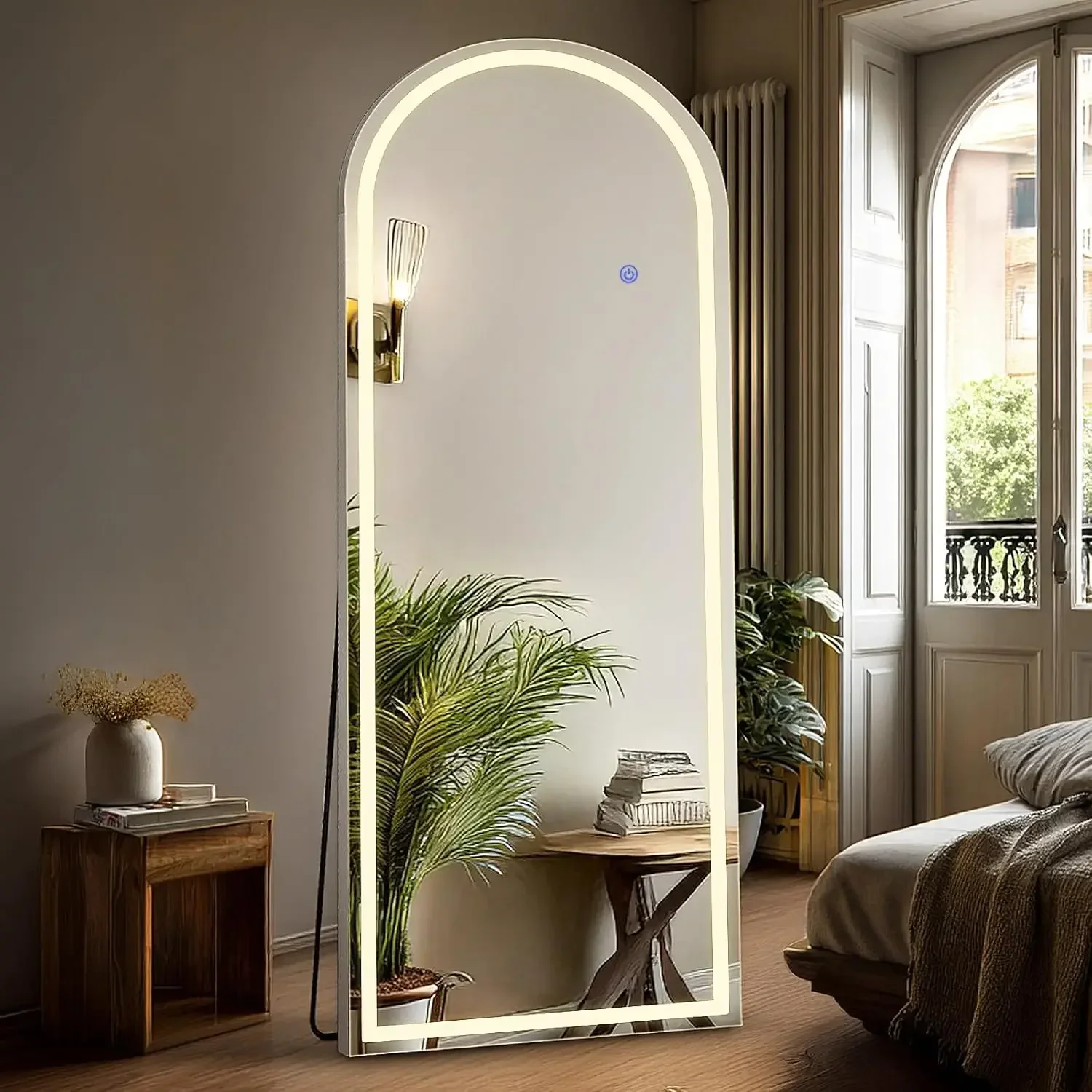 Full Body Wall Mirror with LED - Lighting Decoration Stand บทวิจารณ์และราคา