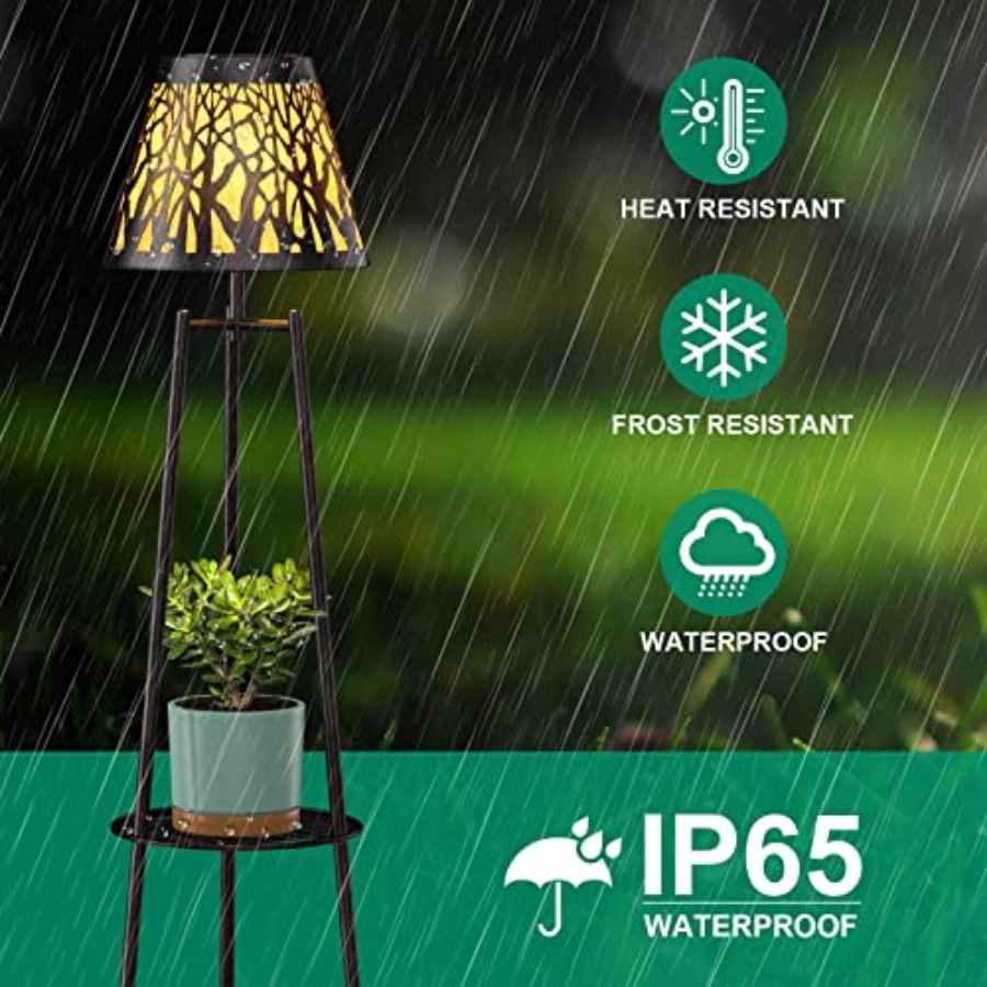 2 Pack Outdoor Solar Floor Lam - Led Lighting Decor บทวิจารณ์และราคา