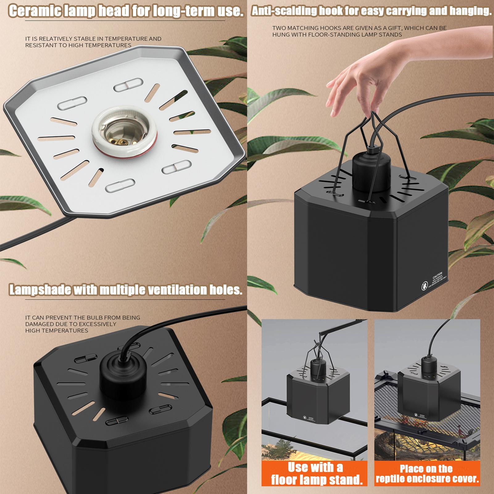 Heat Lamp Cover For Reptiles T - Gecko Lighting & Decor บทวิจารณ์และราคา