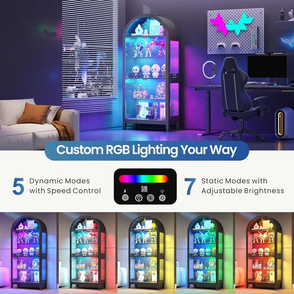 68.9 Arched 5-Tier Display Cab - Lighting & Home Decor Studio บทวิจารณ์และราคา
